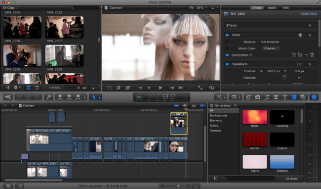 Final Cut Pro Training