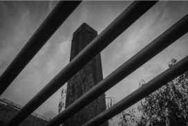 Photo showing diagonal lines and shapes