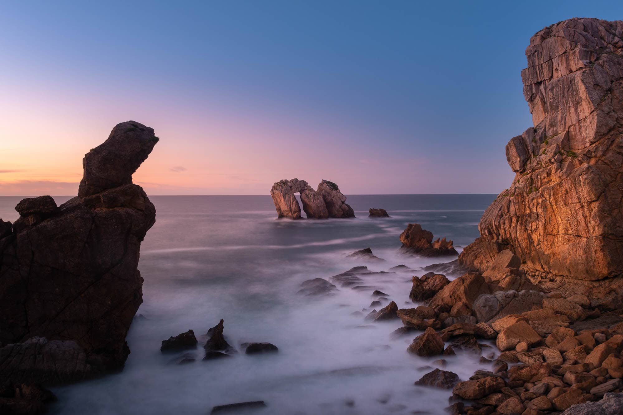 Broken Coast-Costa Quebrada at Liencres, Cantabria in Spain