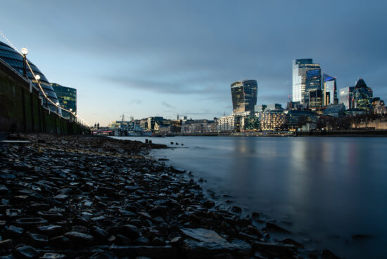 London during the blue hour