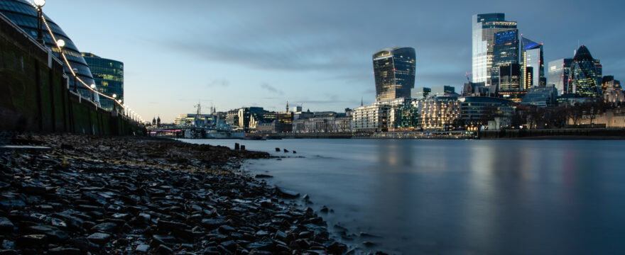 London during the blue hour