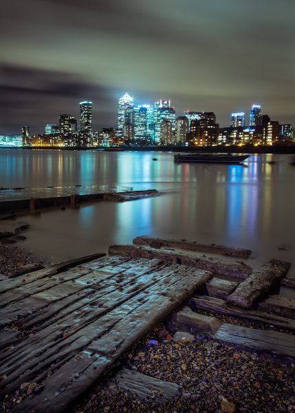 Canary Wharf Night Photography